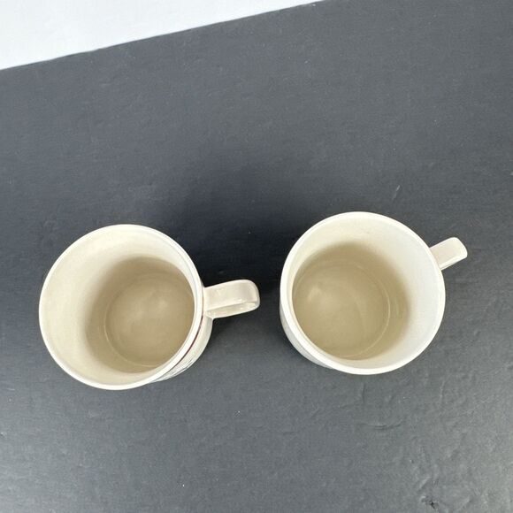 Royal Seasons‎ Stoneware Snowman Coffee/Tea Cups Set Of 2 - Picture 6 of 8